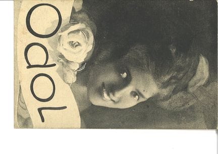 Frühe Werbepostkarte ODOL ,gelaufen, 1912