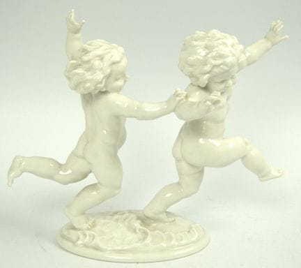 Hutschenreuther, Porzellanfigur "Zwei tanzende Put