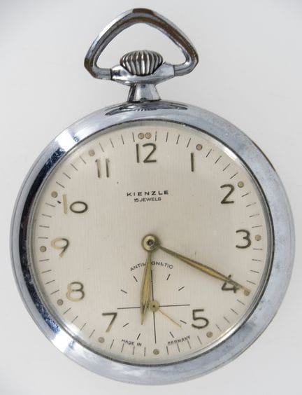 Kienzle pocket watch, 15 jewels, manual winding. F