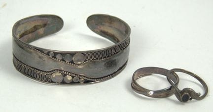 Lotto di gioielli in argento 925, composto da due 