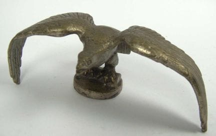 Adler Figur aus Messing, detailliert ausgearbeitet