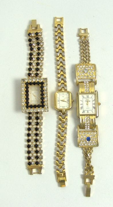 3 Damen Armbanduhren aus Sammlung, Quartz, bitte b