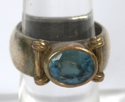 Anello da donna, in argento 925. Misura 53.