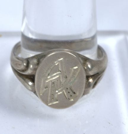 Anello in stile Art Nouveau in argento 835, misura