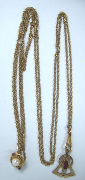 Jugendstil Uhrenkette aus Sammlung.