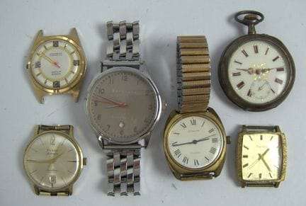 Orologi Lot per l'orologiaio, tra cui anche 1 in a