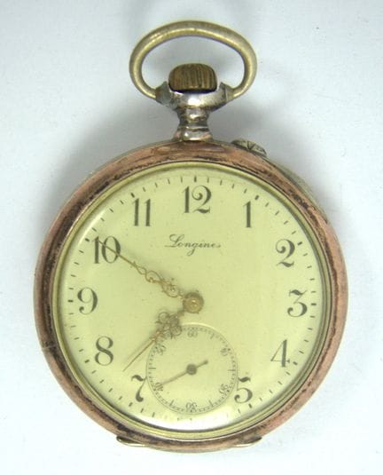 Longines pocket watch, 800-grade silver, for the w
