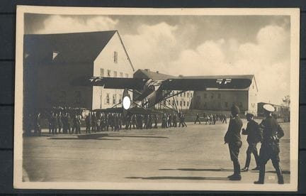 Postal del Tercer Reich, «El Fieseler “Storch” ate