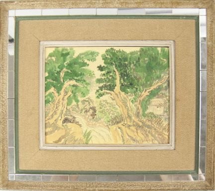 Aquarellgemälde, signiert „Frieder Steffen“, gerah