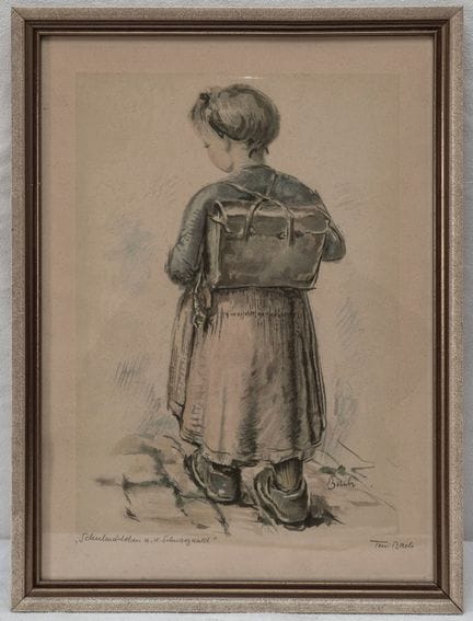 Toni BACH (1909-1977), Schulmädchen a.d. Schwarzwa