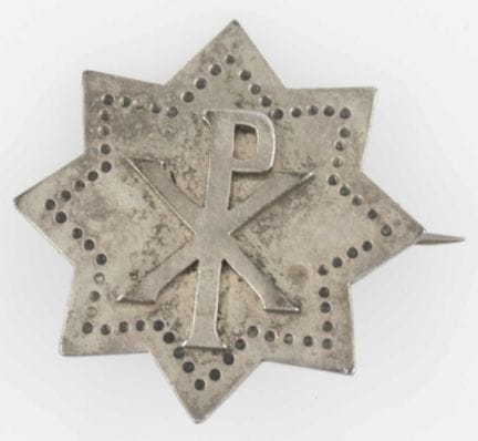 800er Silber Stern Brosche
