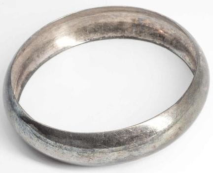 925er Silber Armreif, Durchmesser ca. 7 cm.