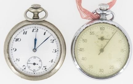 Two items for a watchmaker: 1 stopwatch and 1 pock