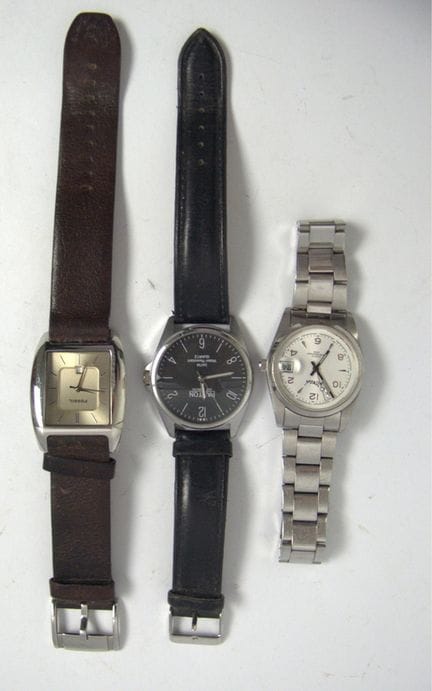 Lotto di orologi da polso da uomo, 3 pezzi in tota