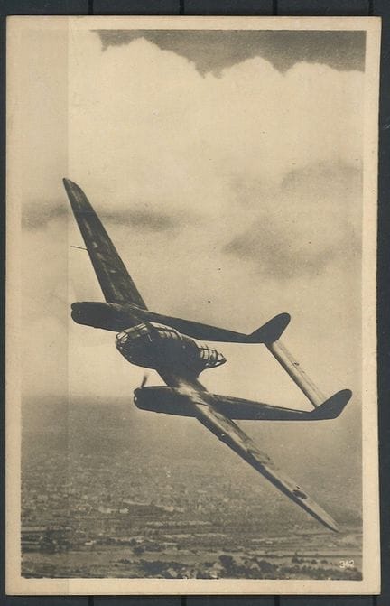 Postal del Tercer Reich, «Avión de reconocimiento 