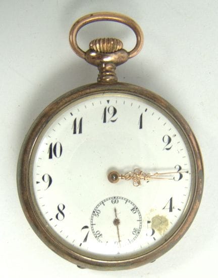Junghans pocket watch, 800-series silver, manual w