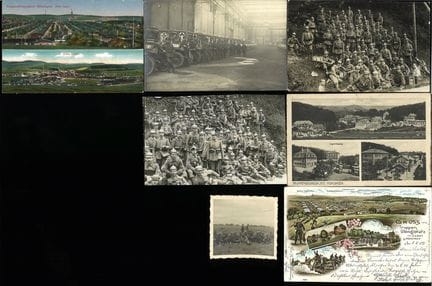 Lotto di cartoline fotografiche della Prima guerra