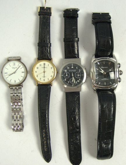Orologi da polso da uomo Lot provenienti da liquid