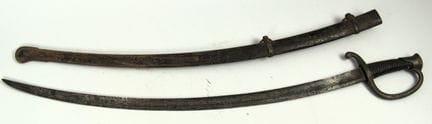 Sable de infantería francés, ¿quizás de la artille