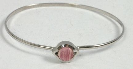 Bracciale TEKRA in argento con rodocrosite.