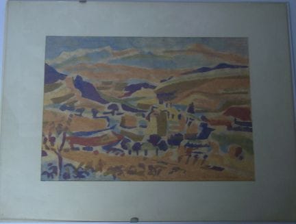 G. Schmiederer-Zohencky, Aquarell, hinter Glas ung