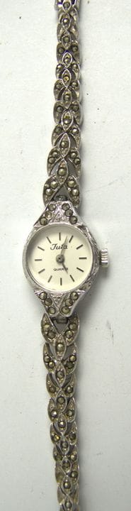 Orologio da polso da donna Juta con marcasiti, mov
