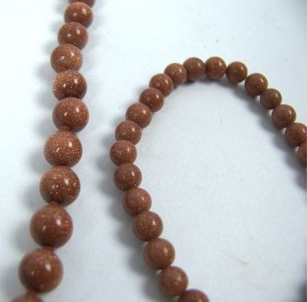Halbedelsteinkugelkette mit passendem Armband, Ket