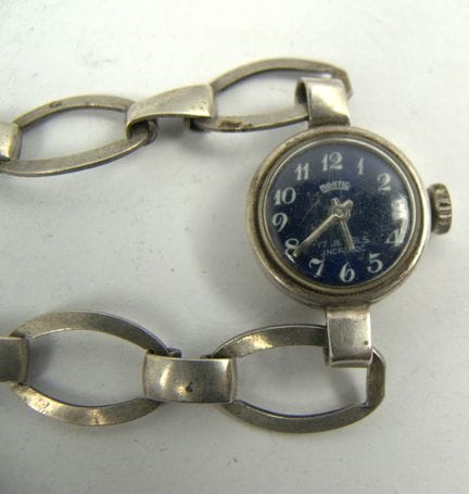 Orologio da polso da donna in argento 835, meccani