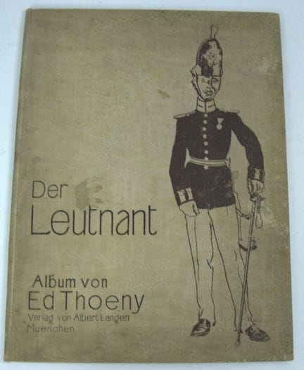 Satirische Militäralbum "Der Leutnant" von dem bek