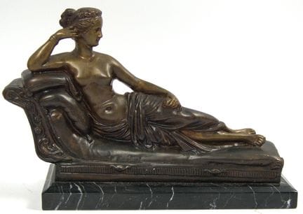 Bronze Skulptur, Nachbildung der berühmten Marmors