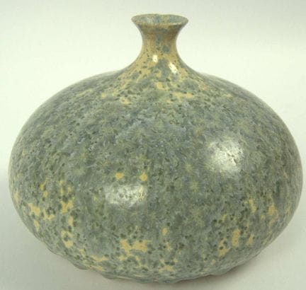 bauchige Studiokeramik - Vase, wohl Rolf Weber. Kr