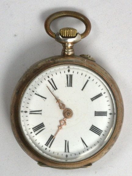 Women's pocket watch, 800-grade silver. Tested and