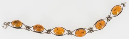 Bracelet made of 835 silver, hallmarked "Fischland