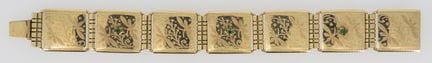 Beautiful gold-plated bracelet, finely crafted, le