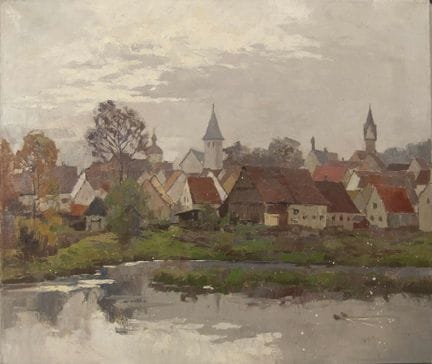 Adolf HASENKAMP (1927–2002) Oil painting on canvas