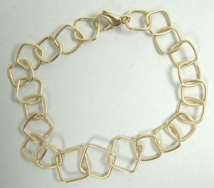 Bracelet, 925 sterling silver with gold plating, l
