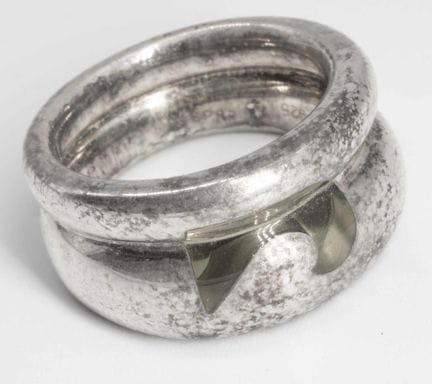 925 silver ring, ring size 56. 15.4 g