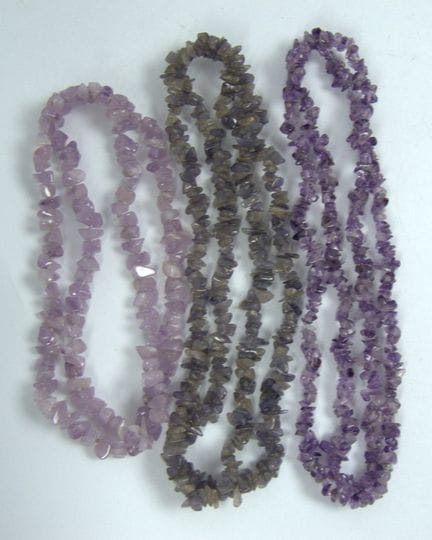 3x Amethyst Ketten aus Auflösung.