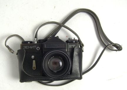 Vintage Zenith ET Zehnt SLR camera, Russian, with 