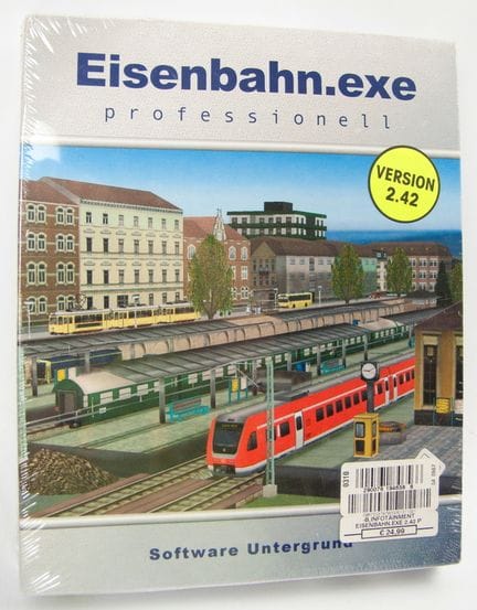 Eisenbahn Planspiel "Eisenbahn exe". Noch original