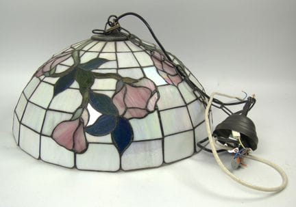 Tiffany-style lamp, diameter approx. 52 cm, total 