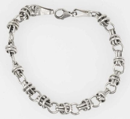 Bracelet, 925 sterling silver, length approx. 20.5