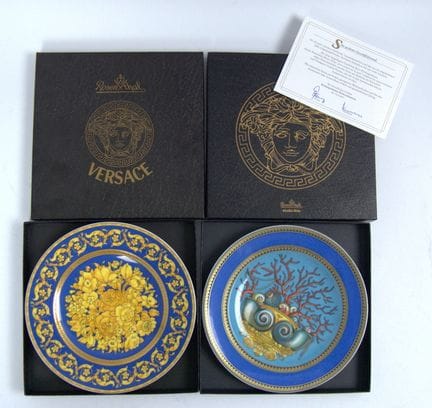 Rosenthal studio line, 2 Wandteller von Versace, M