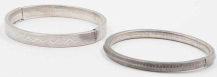 Two bracelets, 800 silver.