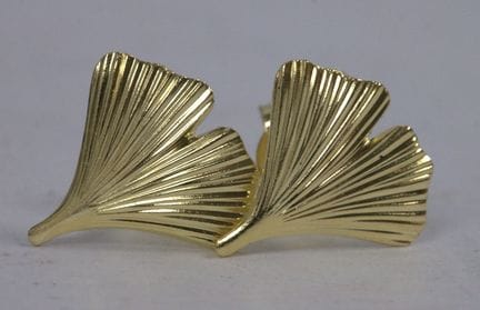 Earrings, 925 sterling silver with gold plating. T