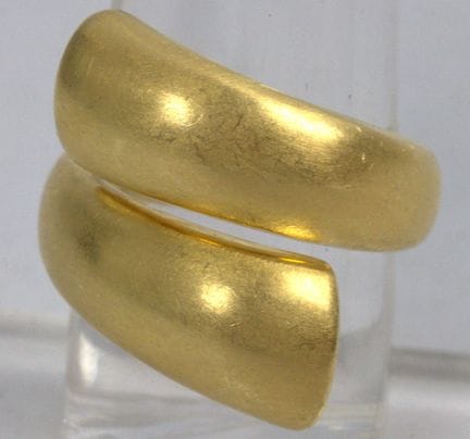 Women's ring, 925 sterling silver with gold platin