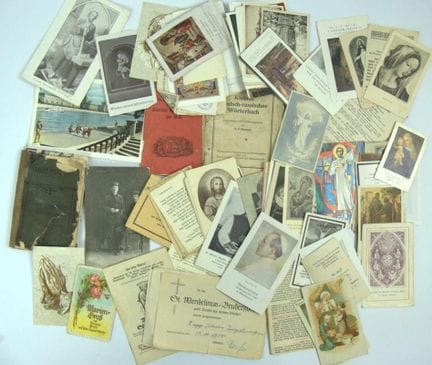 Religious items from a liquidation, including devo