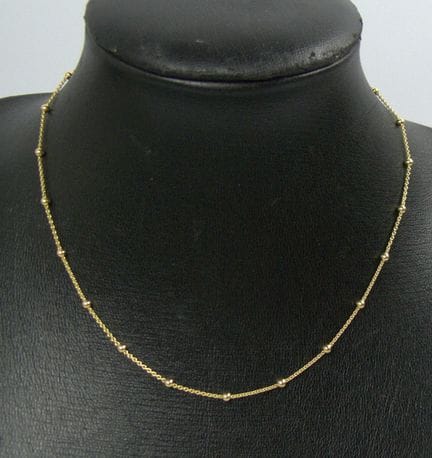 Necklace, 925 sterling silver with gold plating. N