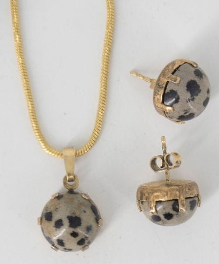 A small lot of silver jewelry from a liquidation s