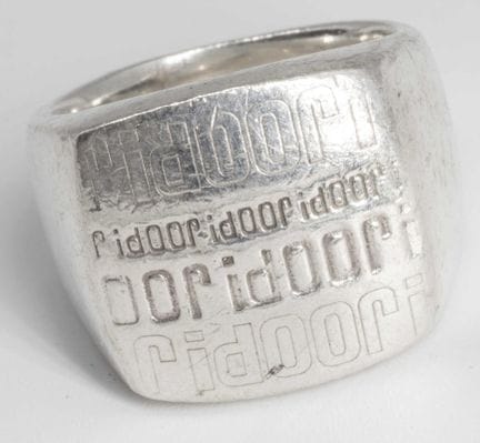 Solid JOOP! ring, 925 sterling silver, ring size 5
